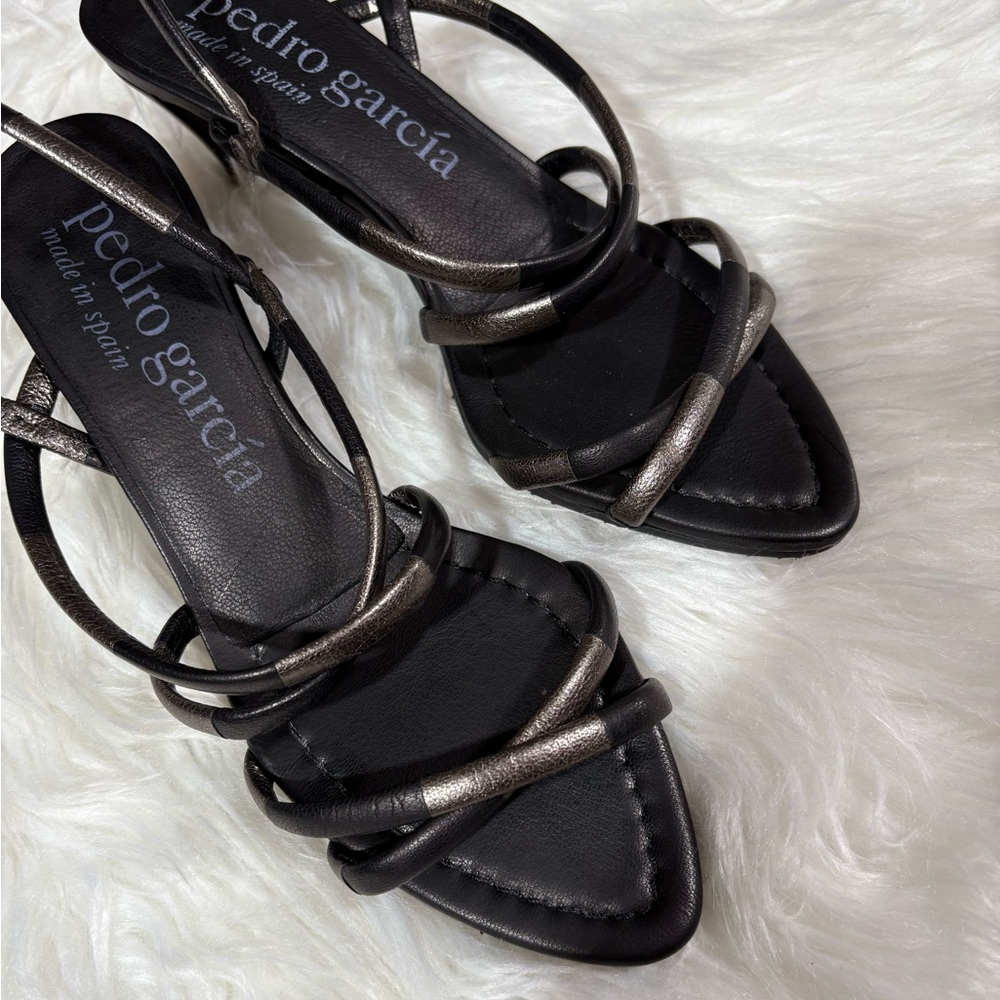 Pedro Garcia Leather Kitten Heels